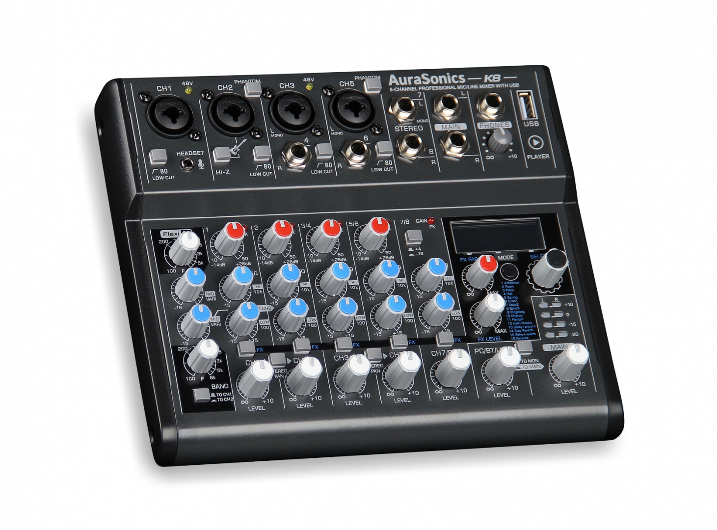 AuraSonics K8 компактный микшерный пульт в Климовске