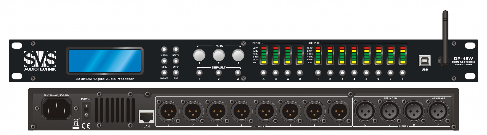 SVS Audiotechnik DP-48W Цифровой процессор: 4 входа 8 выходов в Климовске