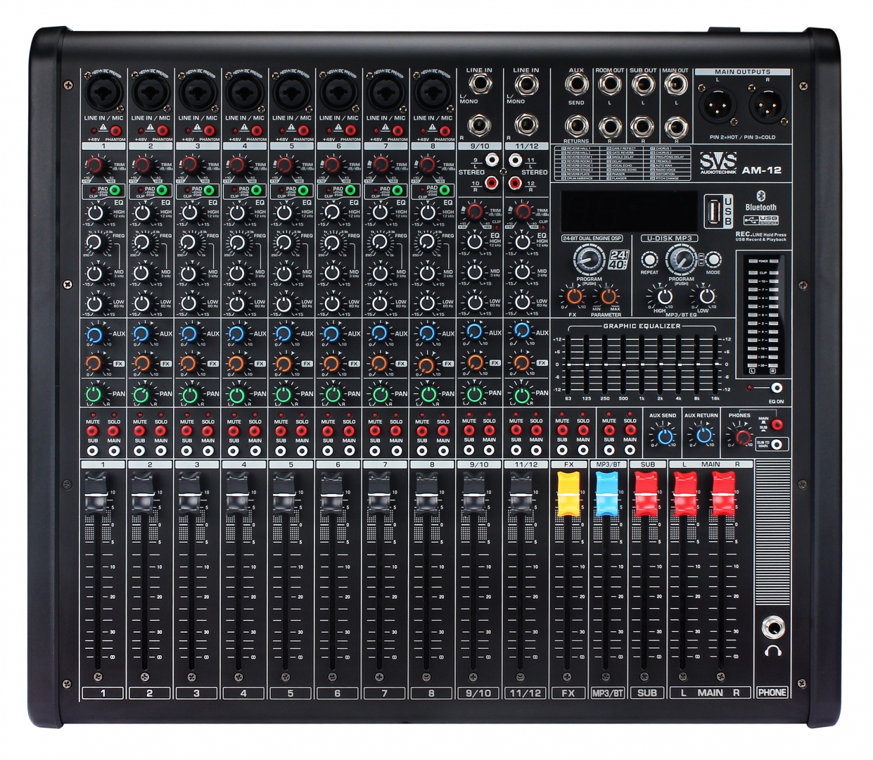 SVS Audiotechnik mixers AM-12 Микшерный пульт аналоговый, 12-канальный в Климовске