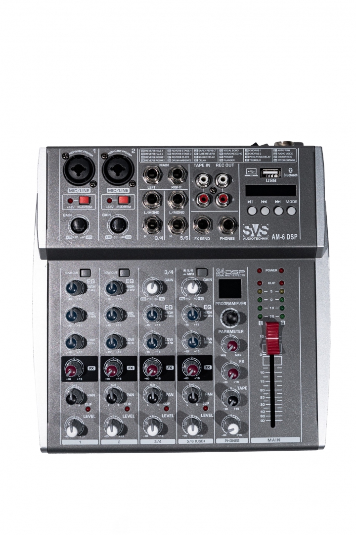 SVS Audiotechnik mixers AM-6 DSP Микшерный пульт аналоговый, 6-канальный SVS Audiotechnik mixers в Климовске