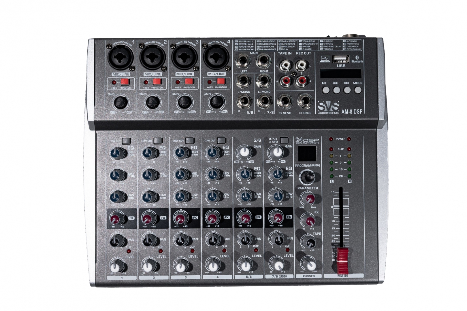 SVS Audiotechnik mixers AM-8 DSP Микшерный пульт аналоговый, 8-канальный в Климовске